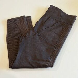 Aerie - xxl, brown/charcoal sweater leggings